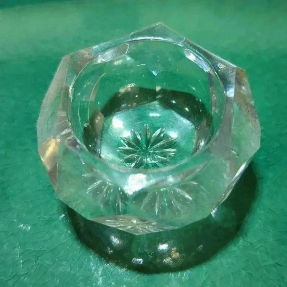 Victorian  Crystal Salt Cellars - Picture 3 of 6